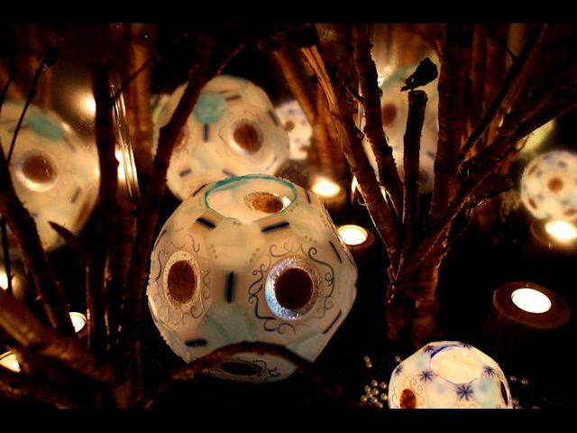 木立の間からもれる灯り　＊maSmi　第3回キャンドル展～こもれび　2016年11月